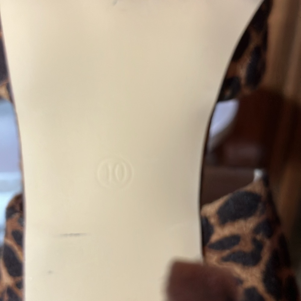 Venus Leopard Print Slides 4” Heels Size 10 - image 8
